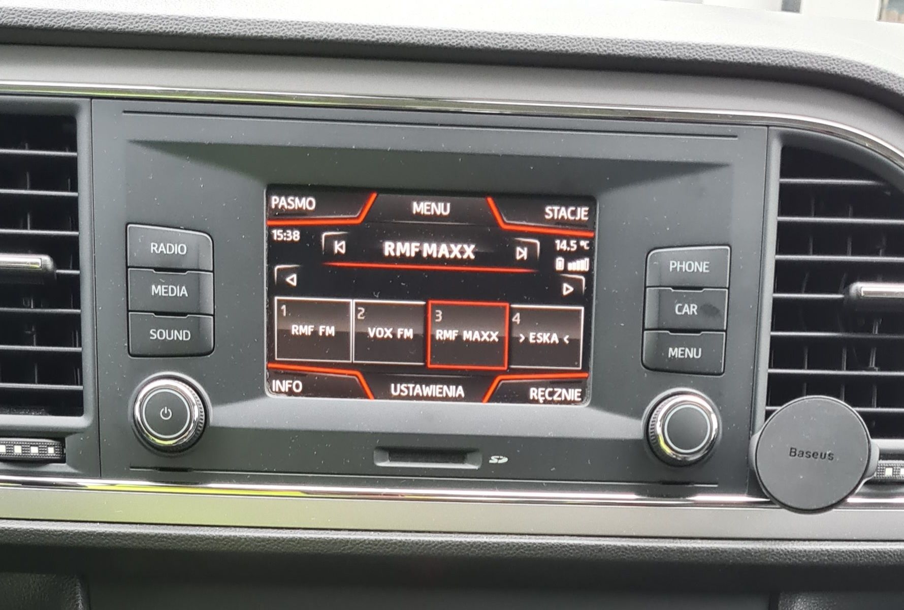 Radio Seat Leon 3 lift 5F Ibiza 4 5F0.035.871.D dotykowy ekran bluetoo