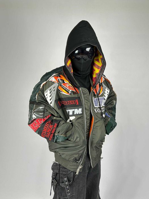 Vetements Green Navy Alpha Industries Bomber бомбер куртка зелена S M