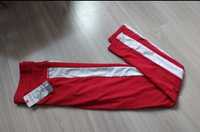 Nowe, czerwone legginsy z wysokim stanem rozmiar XL