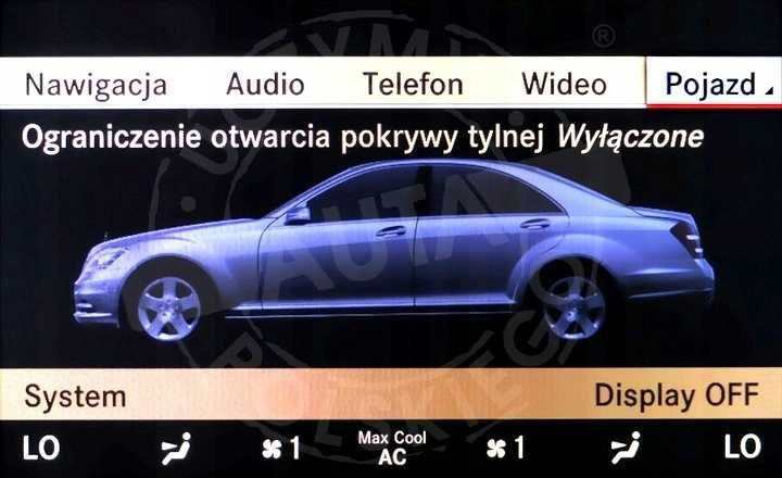 MERCEDES C216 CL polskie menu lektor mapa