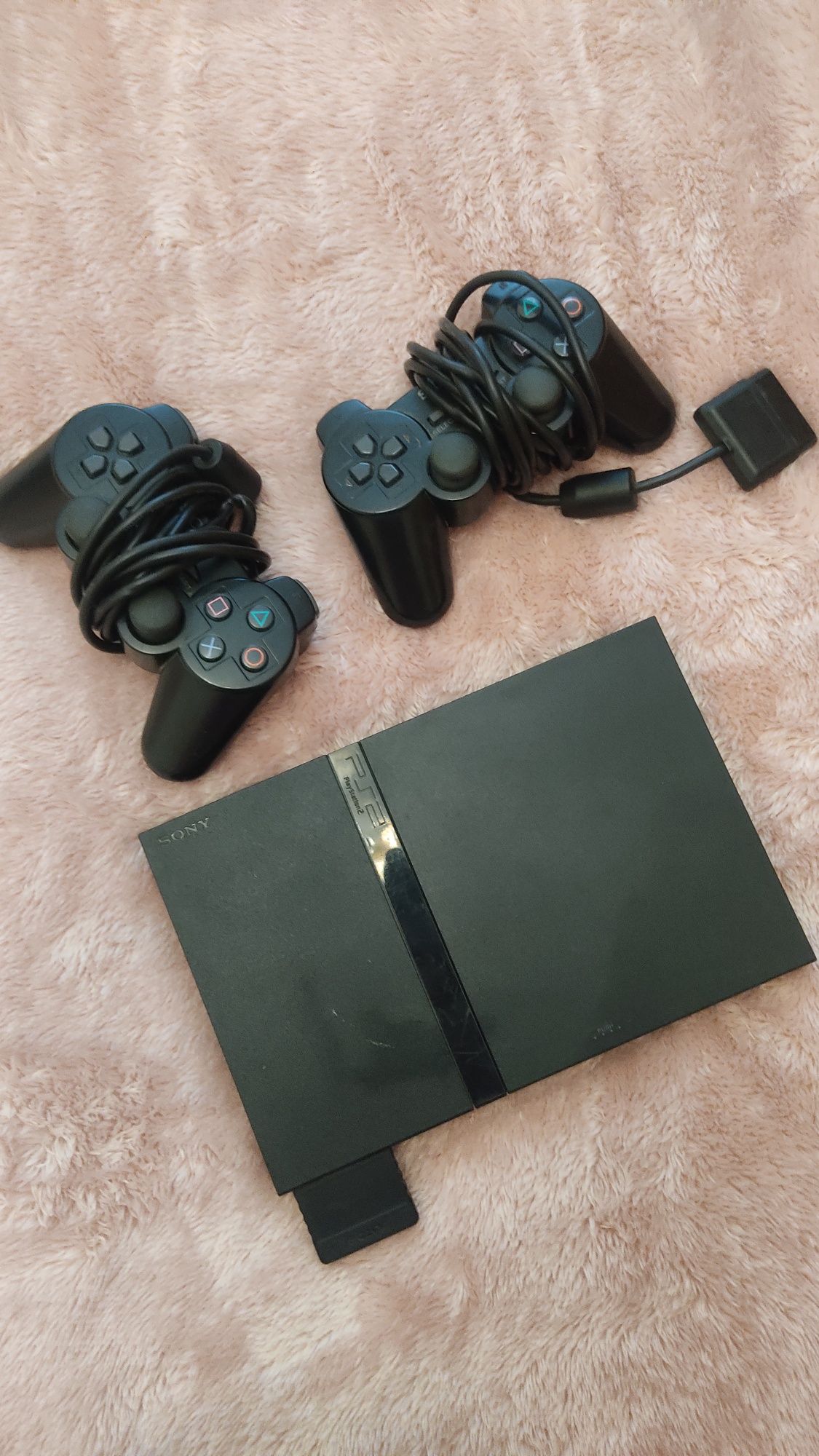 PlayStation 2 mini com jogos