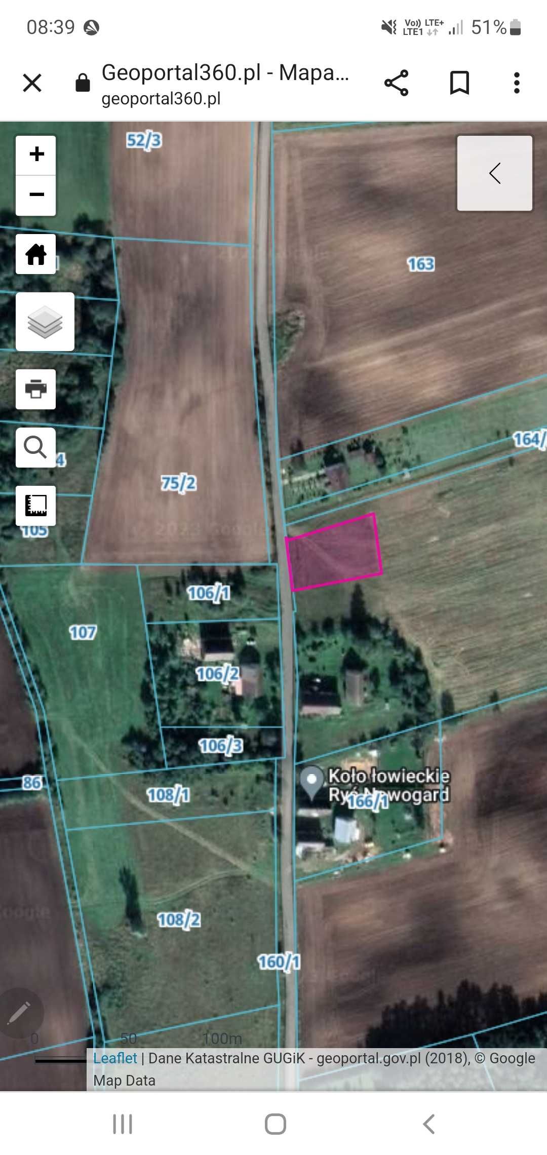 Działka budowlana Krasnołęka 8 km od Nowofardu
