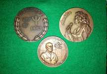 Medalhas bronze AMÁLIA - PARTIDO POPULAR MONÁRQUICO - GAGO COUTINHO