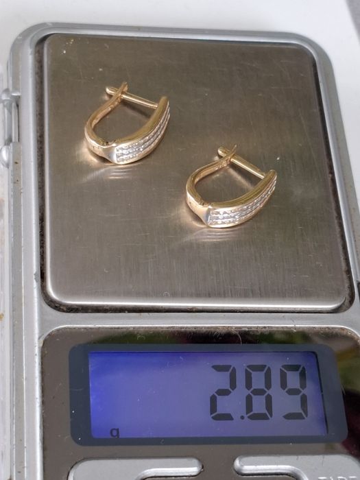 Kolczyki złote próba 585 (14k) 2,89 gr. nowe