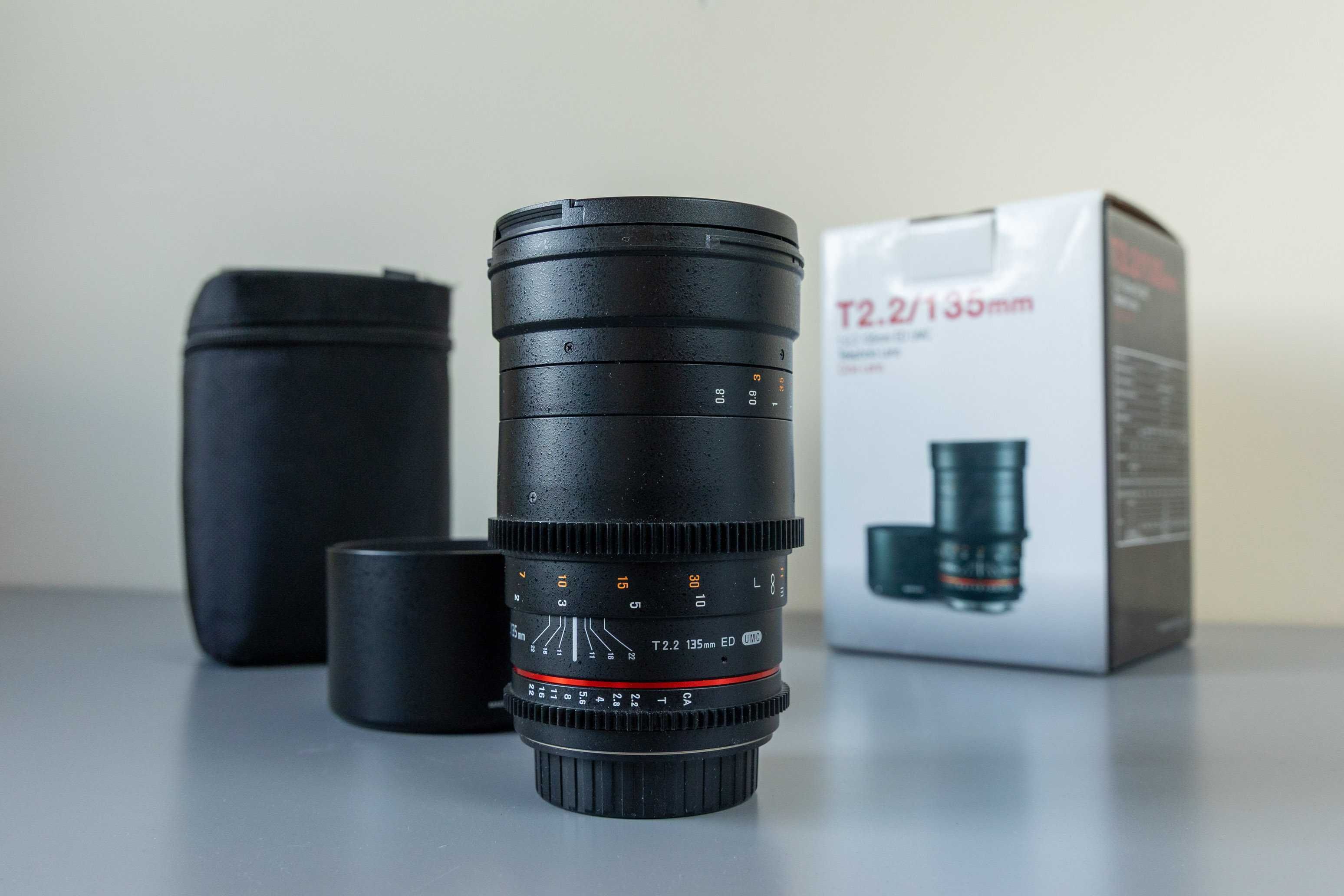Obiektyw Samyang VDSLR 135 mm ED UMC T2.2 do Canon EF VAT 23%.
