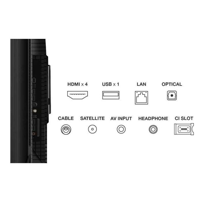 телевізор TCL 55T8B QLED Pro 144 Гц Onkyo 4K UHD, HDR Pro, Google TV