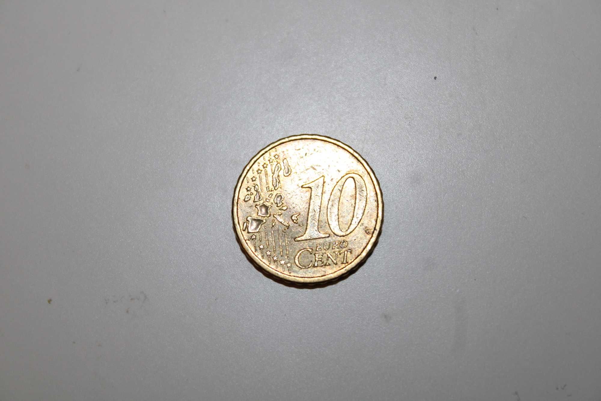 Moeda de 10 centimos de 1999 da Finlândia