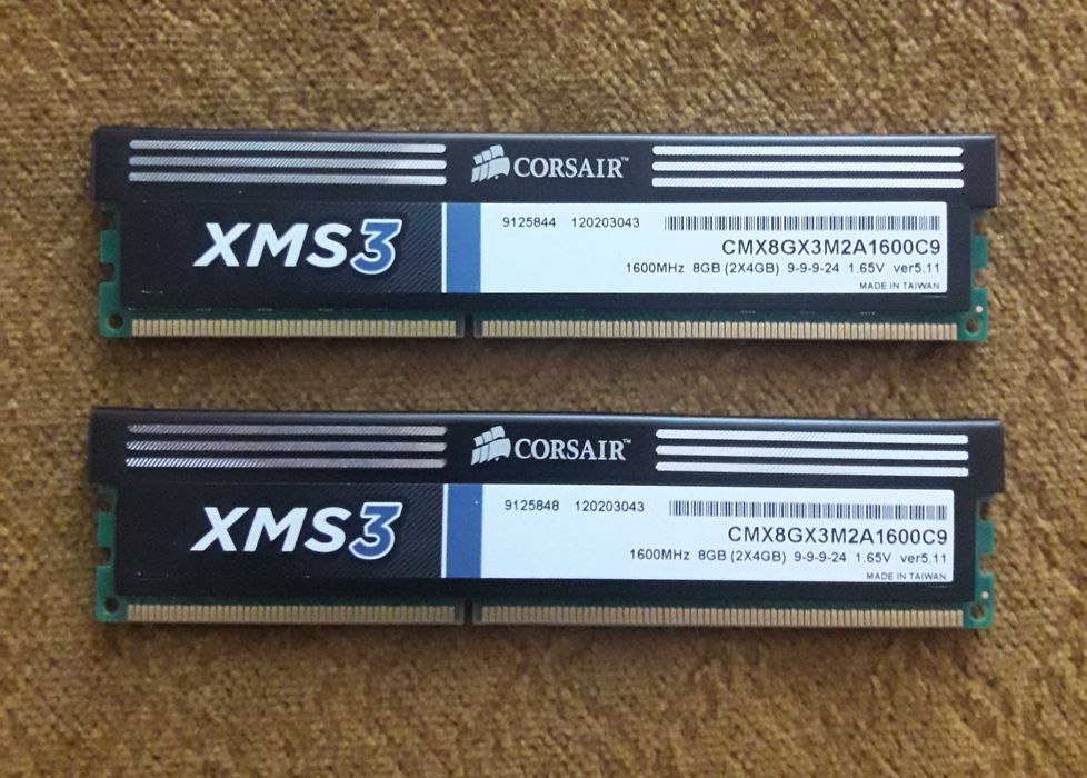 ОЗУ 8Gb(2×4Gb) DDR3 Corsair