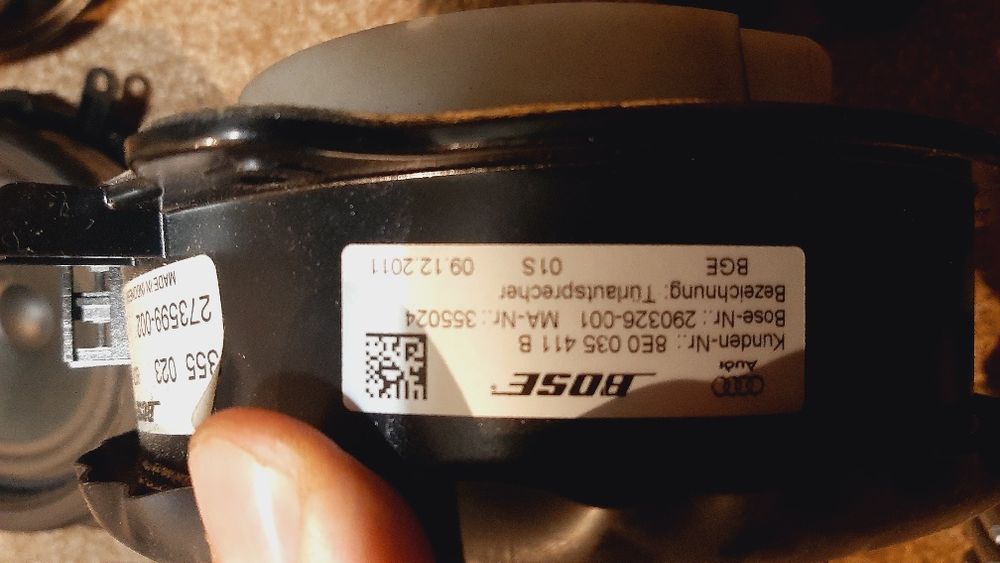 Audi a3 8p 08-12 Sportback Głosniki BOSE Wzmacniacz Subufer Wzmacniacz