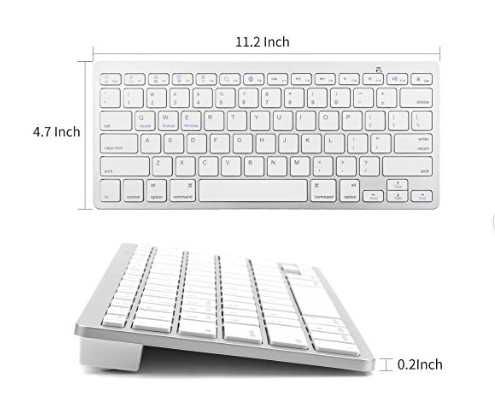 Compact Keyboard klawiatura Bluetooth IOS Android Windows CZARNA