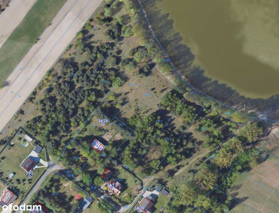 Zaździerz - działka 1874 m² przy lesie i jeziorze