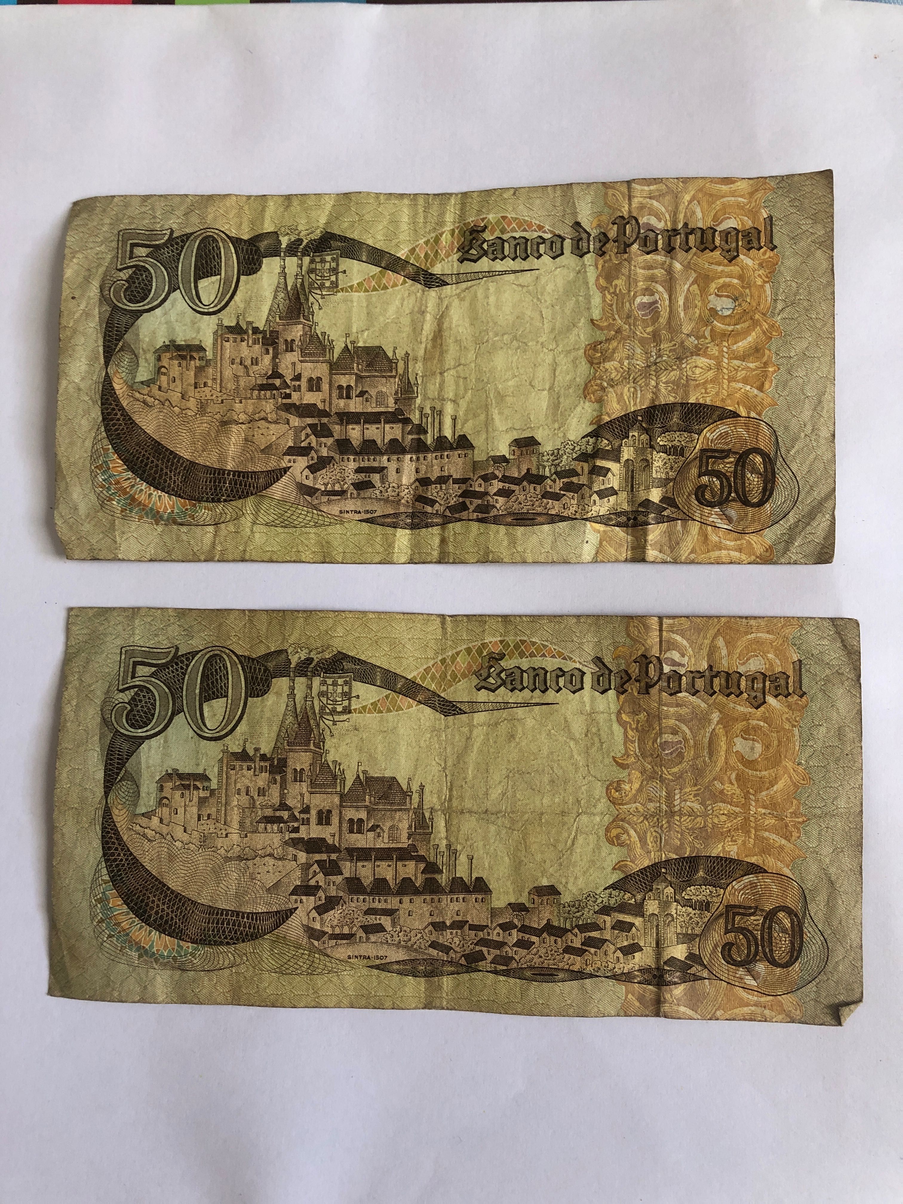 Notas de 50 escudos 1980