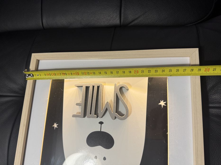 Obrazek dekoracyjny, podświetlany SMILE zakupiony w sklepie Home&you