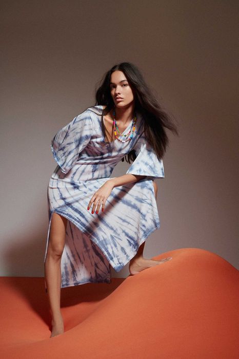 ZARA Luksusowa SUKIENKA tie dye piękna BLOG S