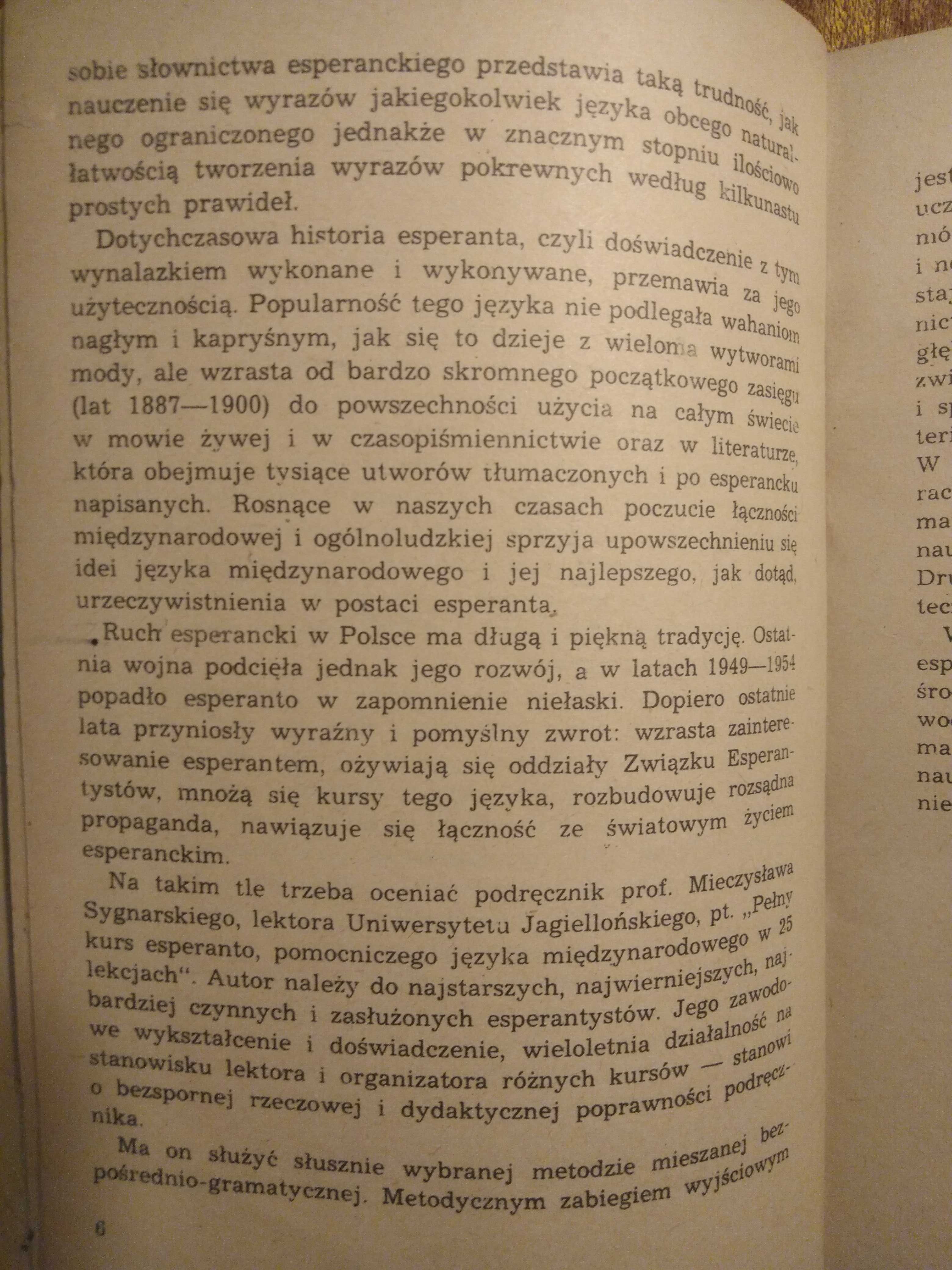 Pełny kurs międzynarodowego języka esperanto - 1956