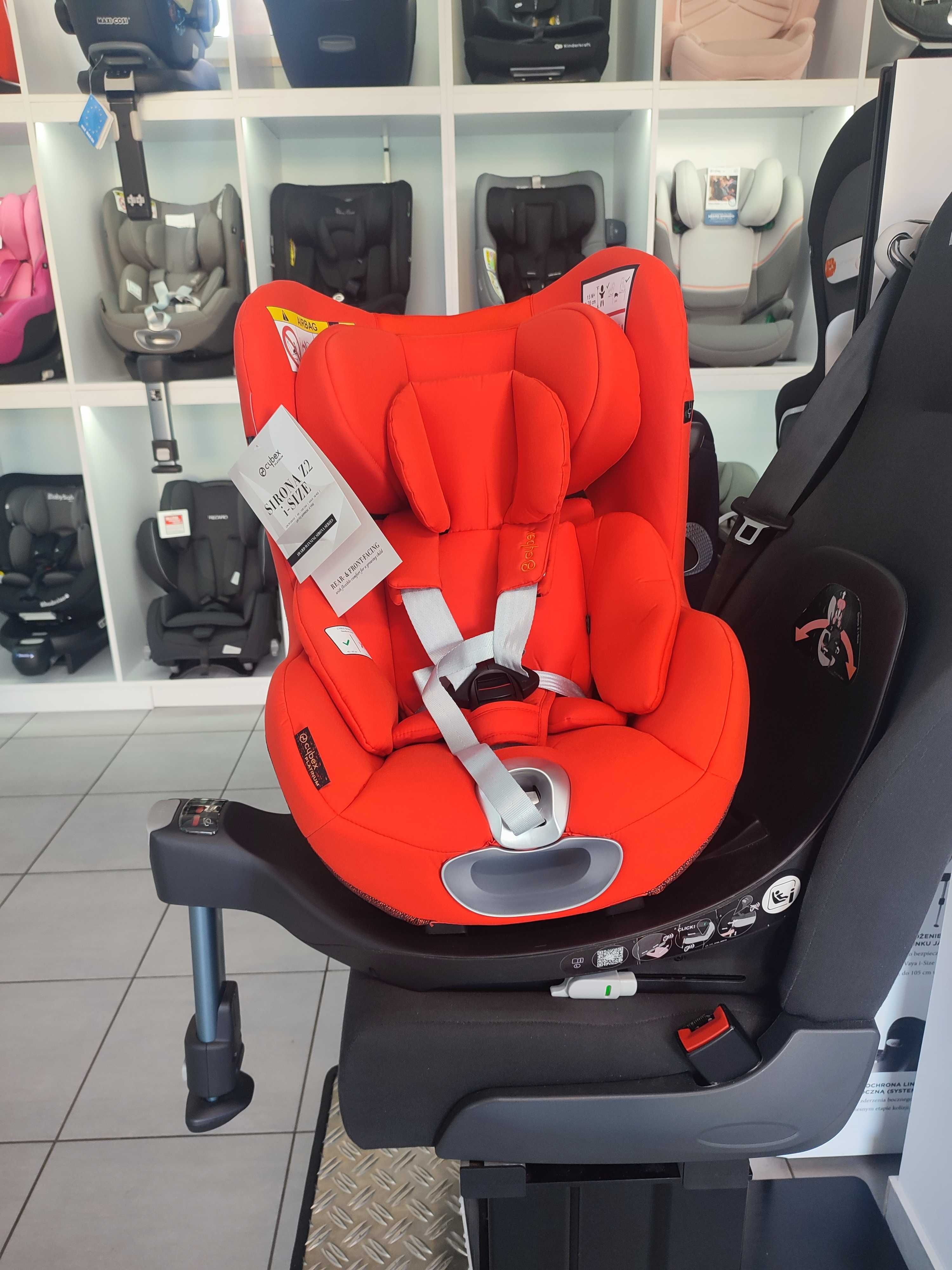 CYBEX Sirona Z2 + Baza Z2 fotelik obrotowy z ISOFIX 4 gwiazdki ADAC