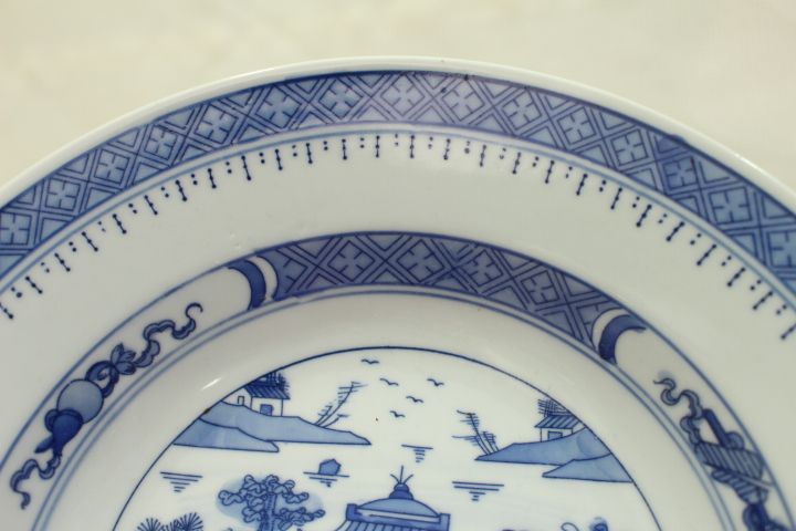 Prato Sopa 20 cm Porcelana Chinesa Cantão XX