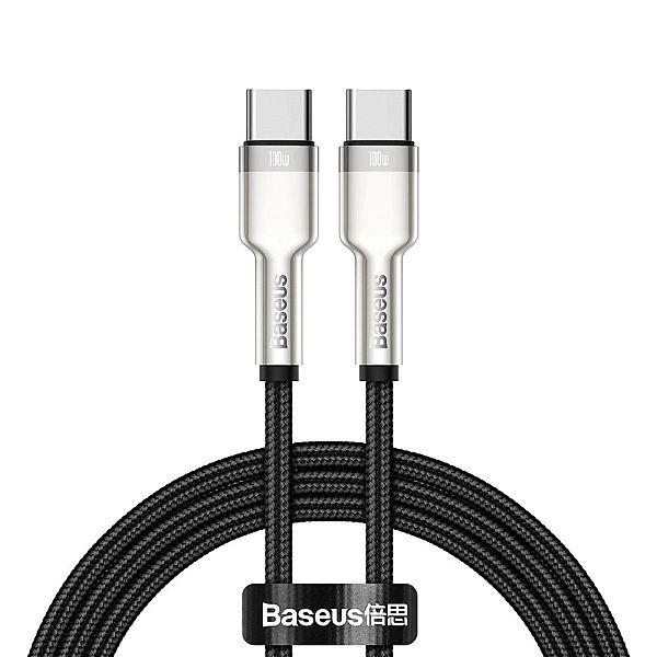 Kabel Baseus Cafule Series Metal Data USB-C / USB-C PD QC SCP 100W 5A