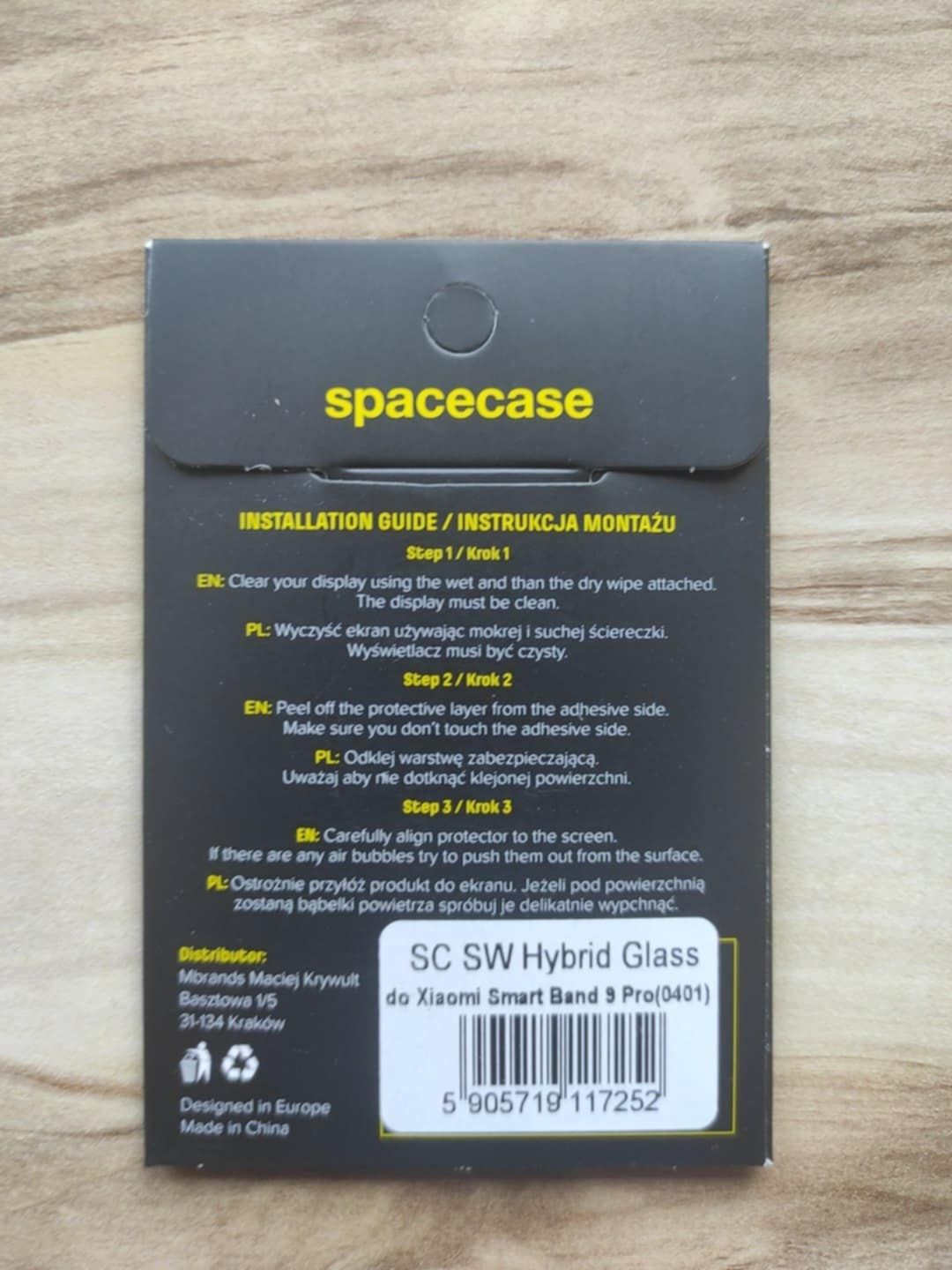 Szkło hybrydowe ochronne do Xiaomi Band 9 Pro Spacecase hybrid