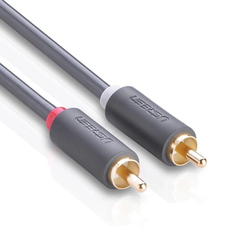 Kabel Audio Ugreen Av104 2Rca 5M Szary Czysty Dźwięk Hifi