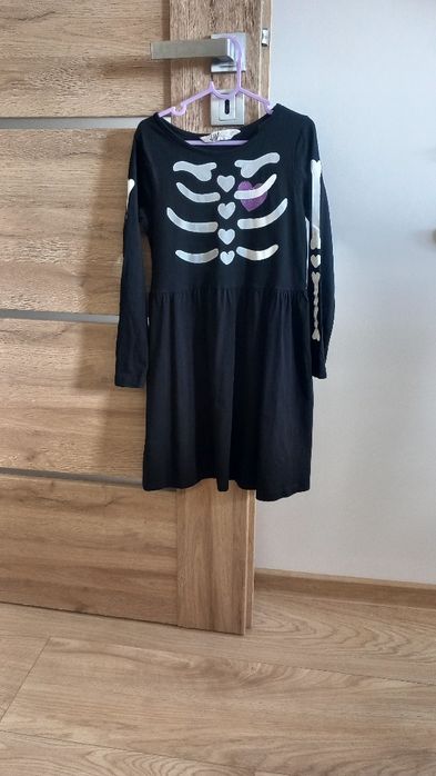Halloween sukienka H&M przebranie strój dziewczynka 6-8 lat