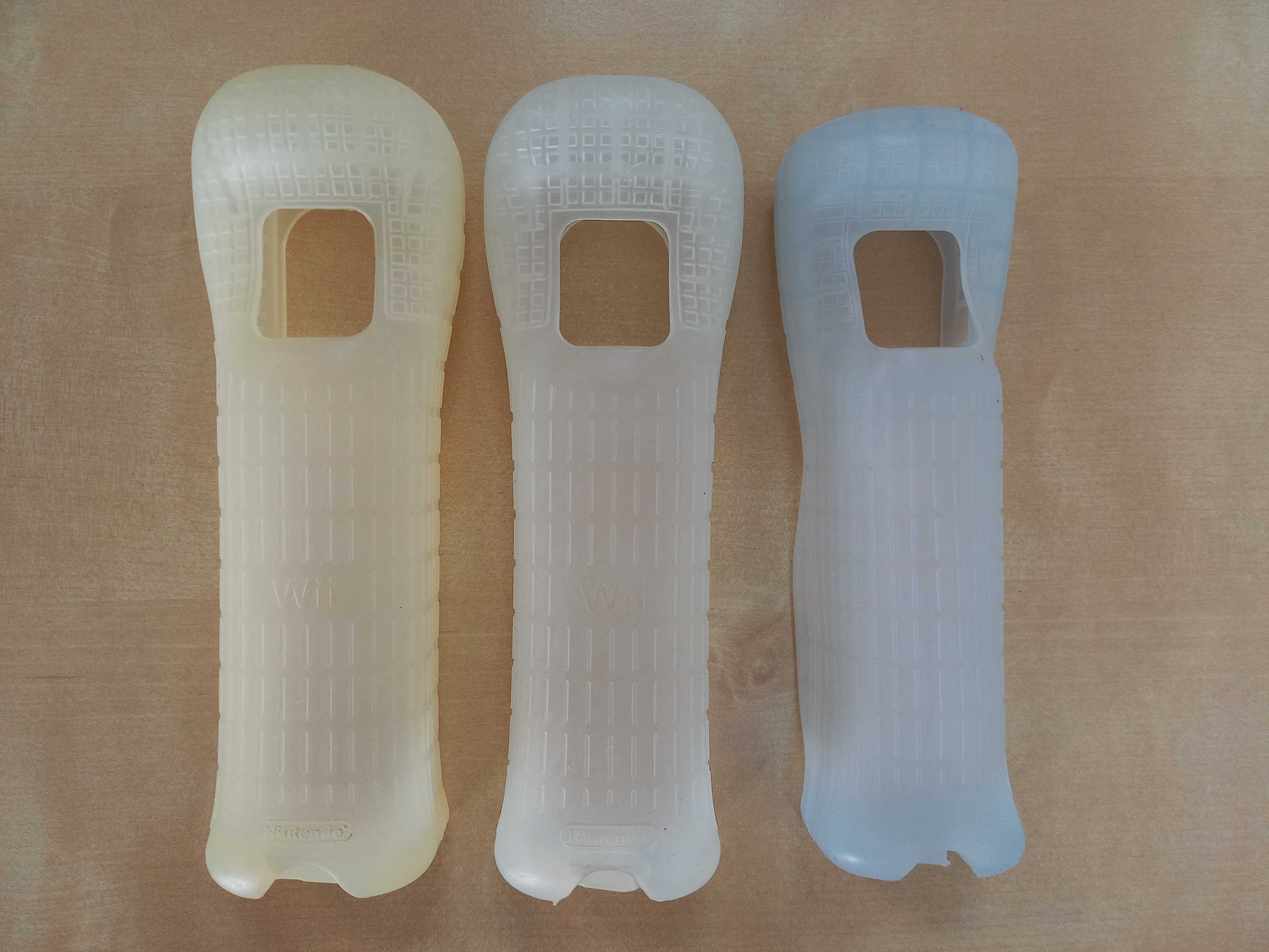 3 Capas de silicone para comando Nintendo Wii