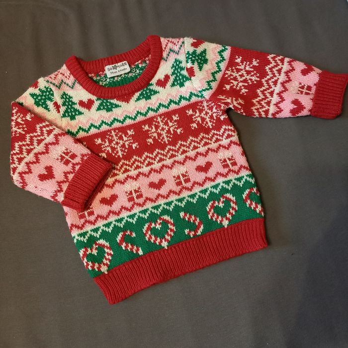 Świąteczny sweterek rozmiar 74