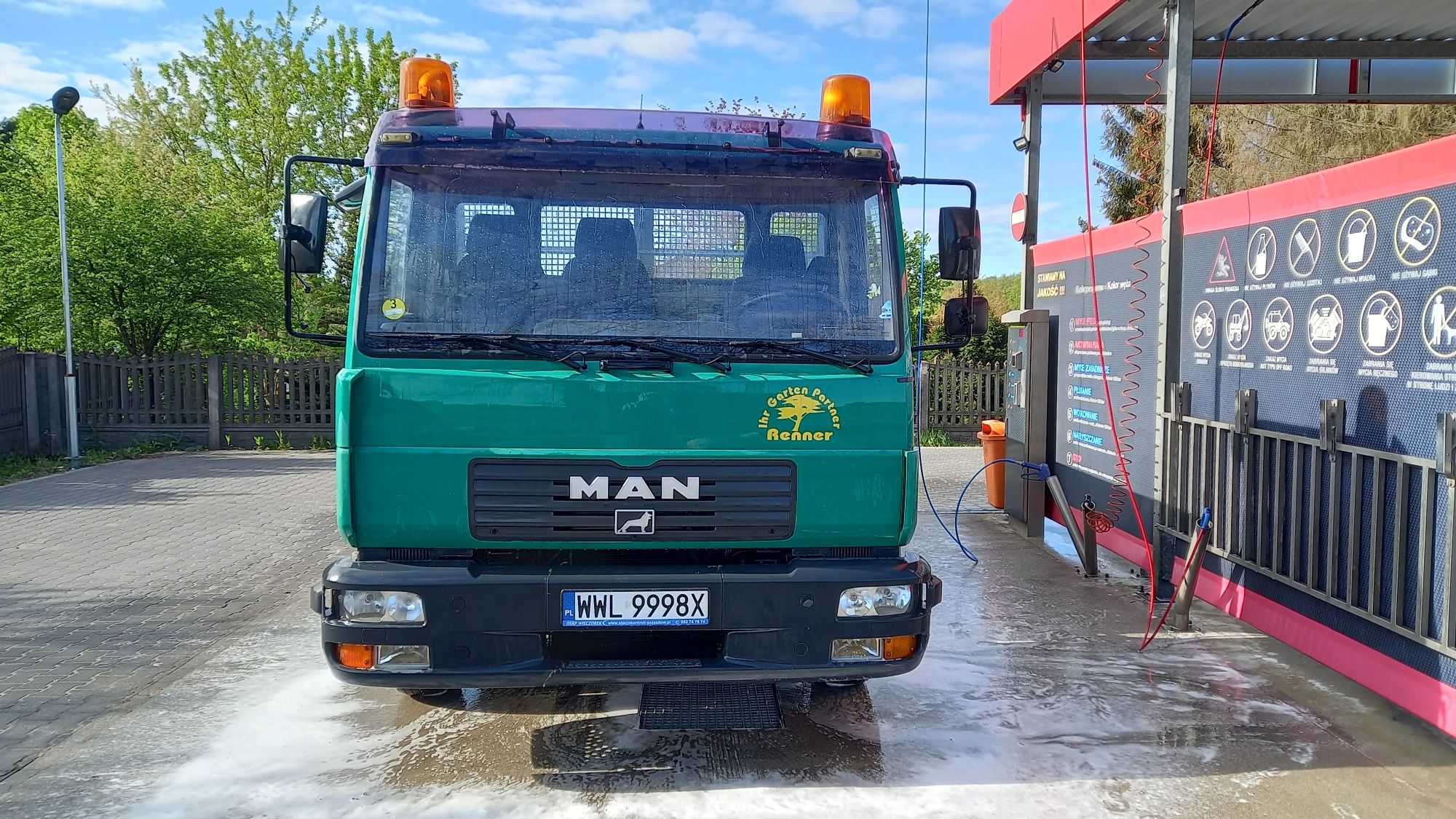 Man 220lc wywrotka oryginał meiller klima elektryka z Niemiec