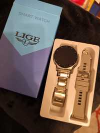 Smartwatch Lige com duas braceletes