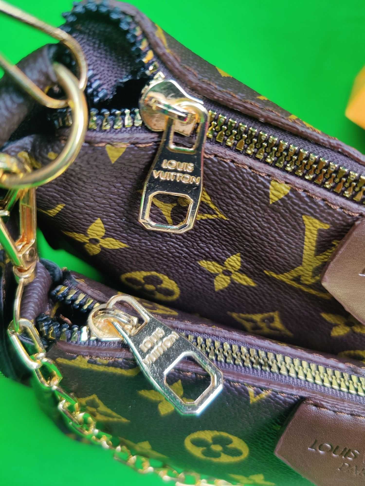 Torebka damska Louis Vuitton torba 3in1 monogram brazowy znaczek  HIT