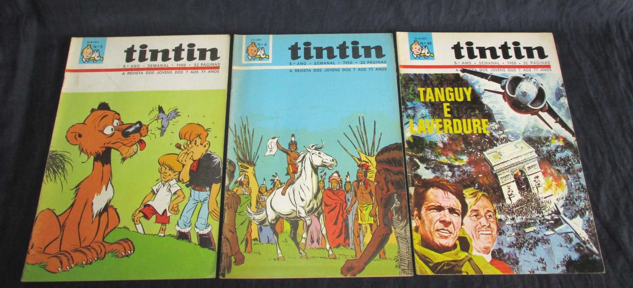 Revistas Tintin 1971 a 1977 avulso