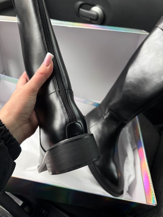 Кожаные сапоги 38-39 размер