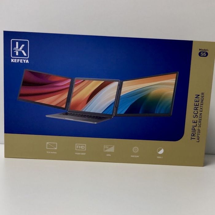 Портативний Монітор для ноутбука з зарядним 10000 мАг KEFEYA s5 15.6"