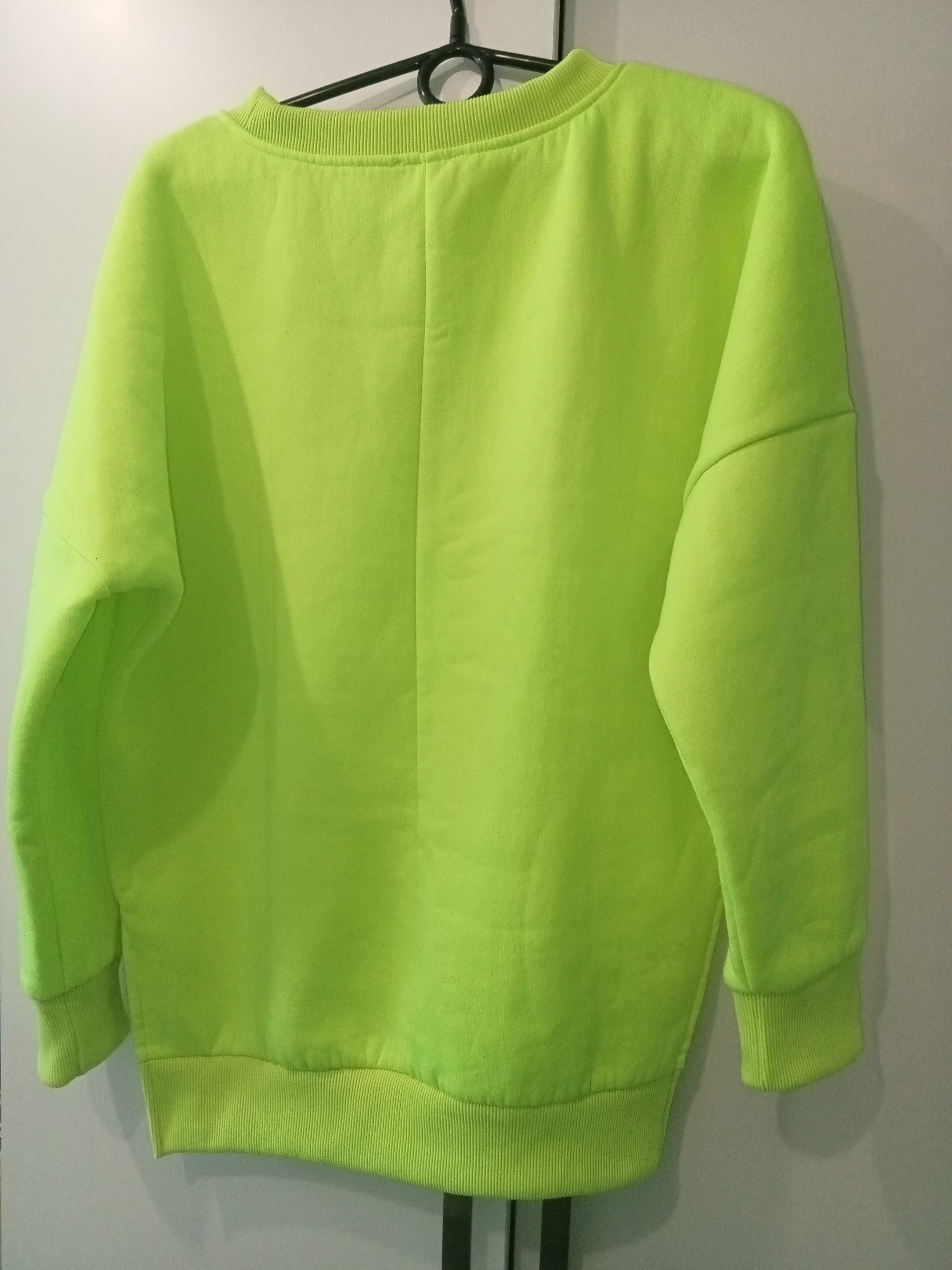 Bawełniana bluza damska uni s-l motion neon