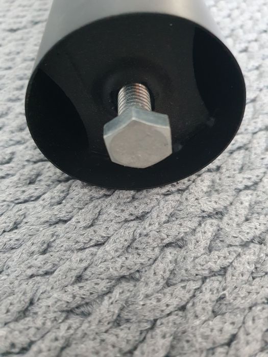 Noga regulowana do stołu lub blatu - czarny mat