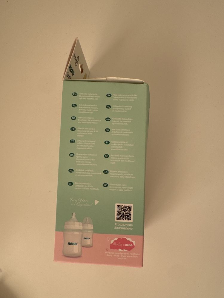 Butelka neno, niemowle, noworodek, smoczek, mleko