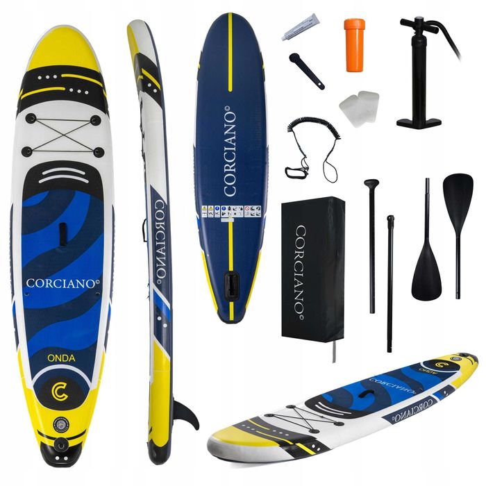 Deska SUP 320 cm do pływania – pompka, wiosło, plecak, akcesoria