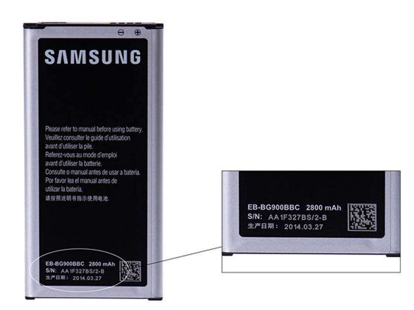 L451 Bateria Original Samsung Galaxy S5 i9600 EB-BG900BBC  Novo! ^A