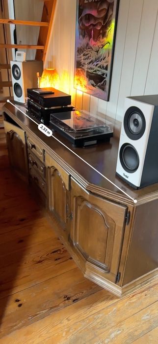 Klasyczna komoda drewniana (szer. 232 cm) - Bardzo solidna