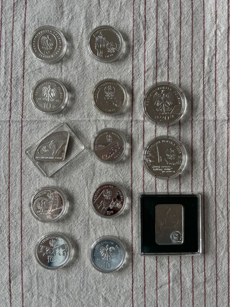 Komplet monet kolekcjonerskich NBP - rocznik 2005 - 10 i 20 zł