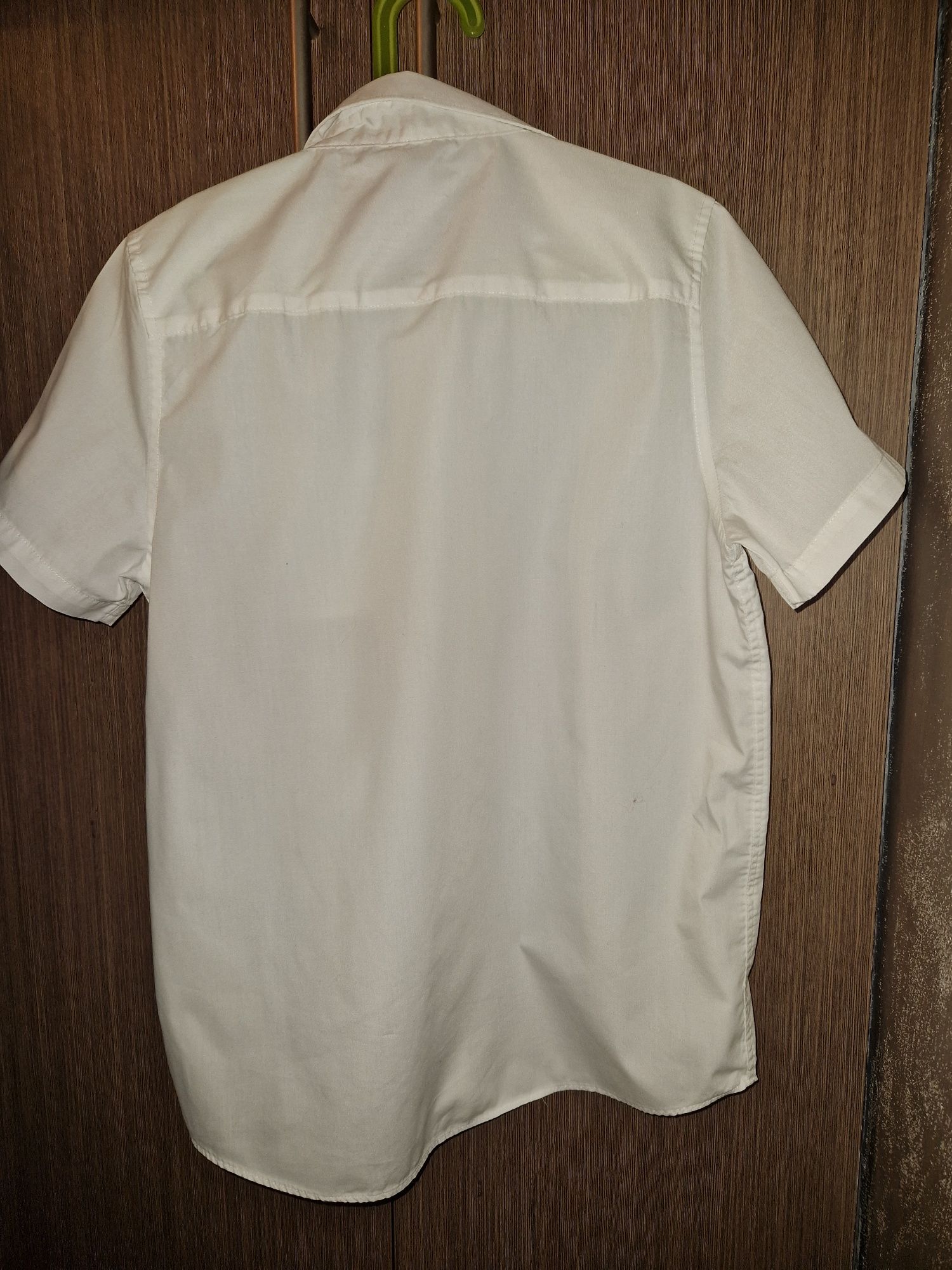 Koszula chłopięca biała krótki rękaw r. 152 - 12-13 lat F&F