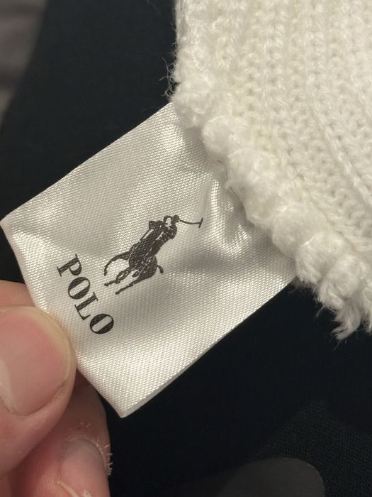 Nowa Biala czapka Ralph Lauren Polo