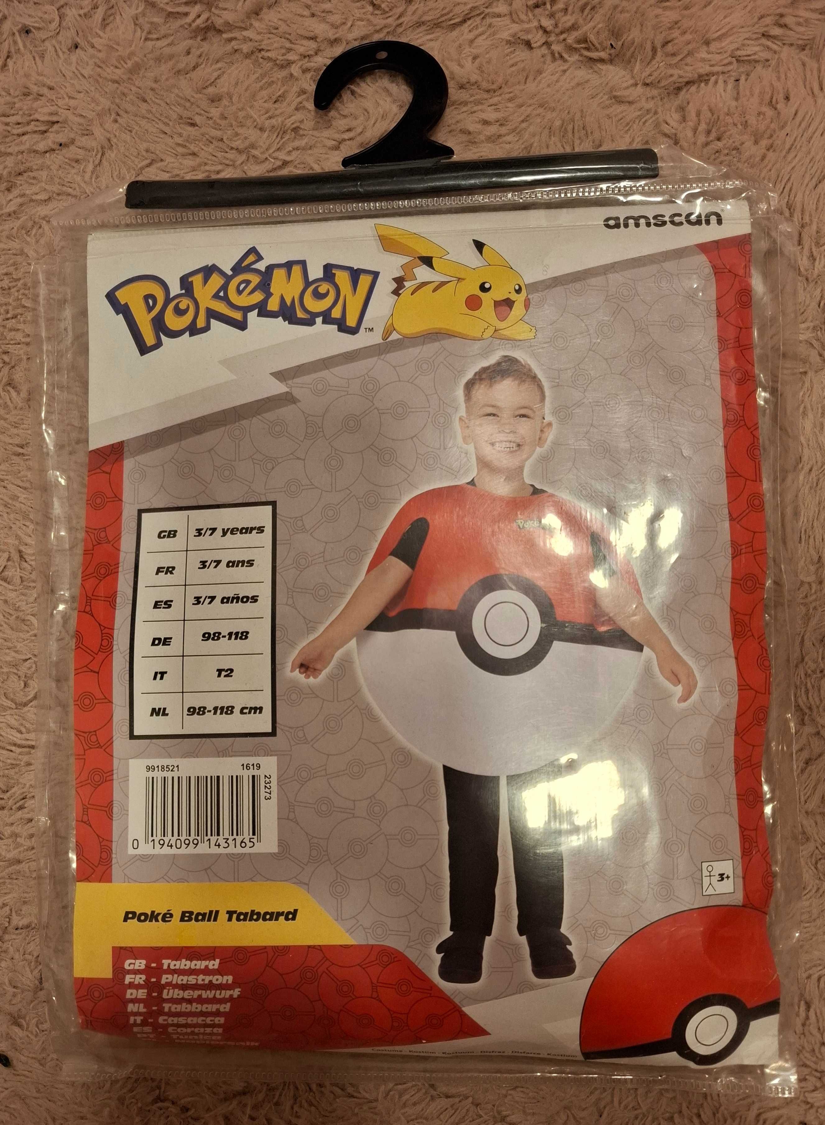 Strój Kostium Przebranie Pokemon Pokeball 98 116