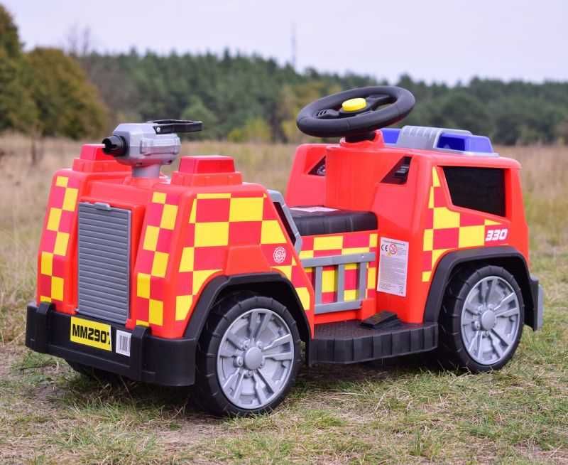 BAWIBUS.PL Auto samochód na akumulator Wóz jeździk STRAŻ POŻARNA autka