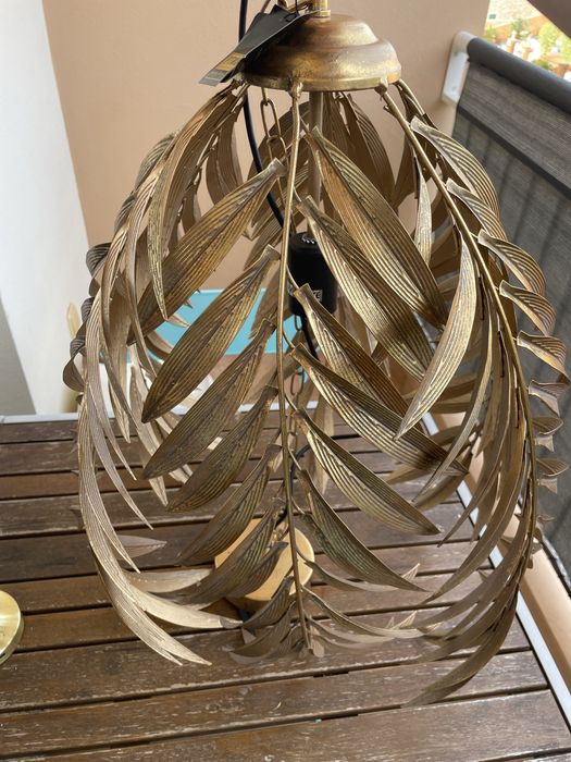 STUNNING Luxury palm leaf lamp by PTMD luxury living(handmade)