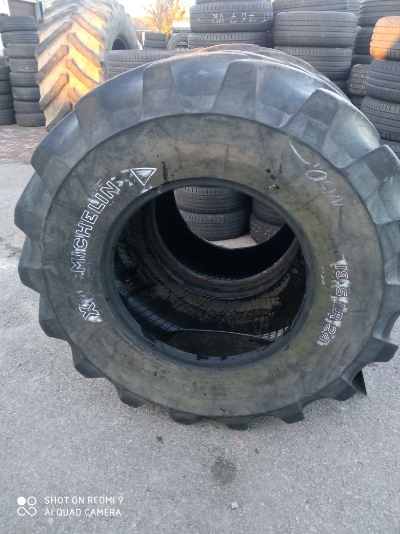 19.5LR24 (500/70R24) Michelin opony używane rolnicze przemysłowe para