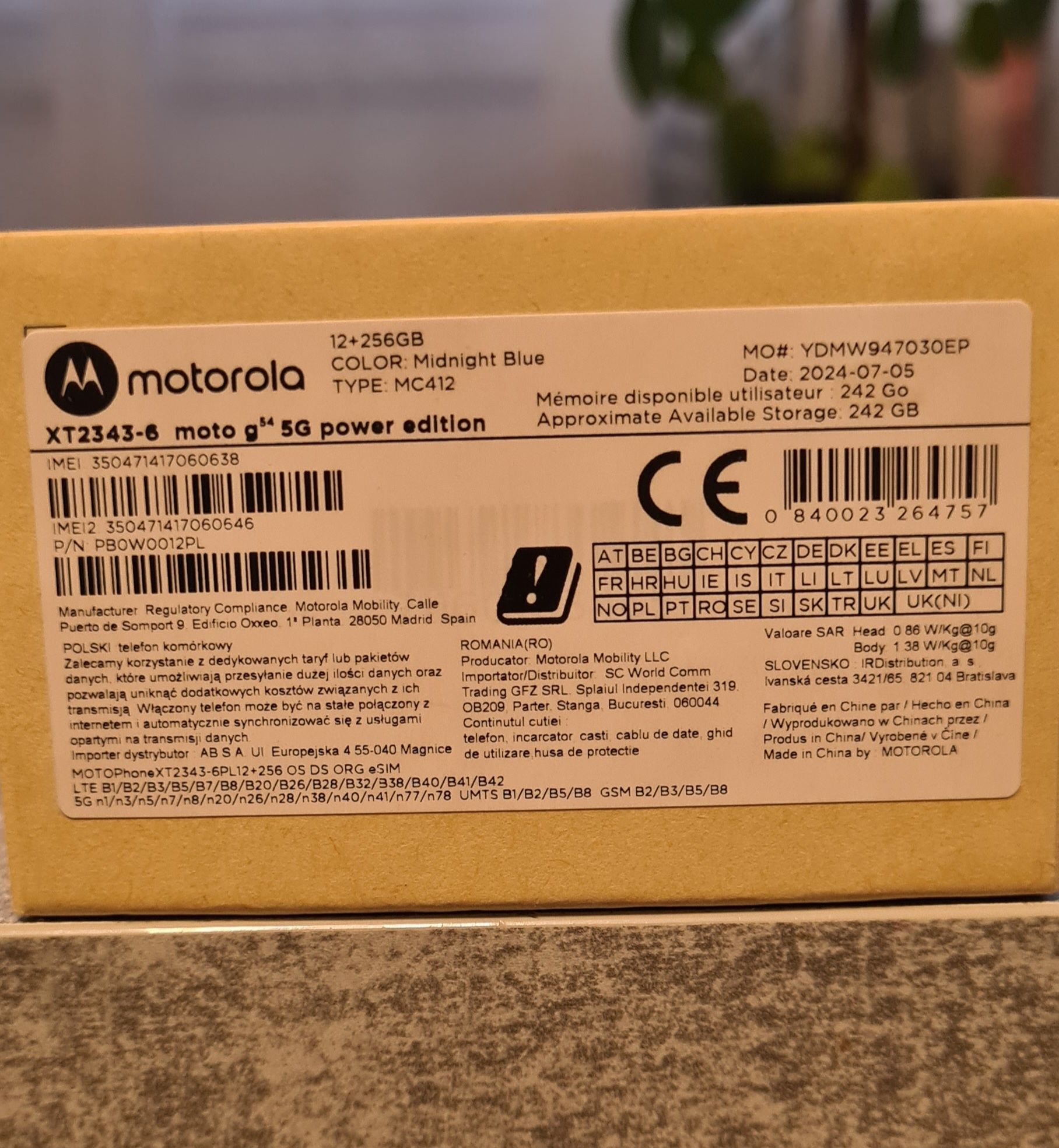 Motorola G54 5G Power Edition