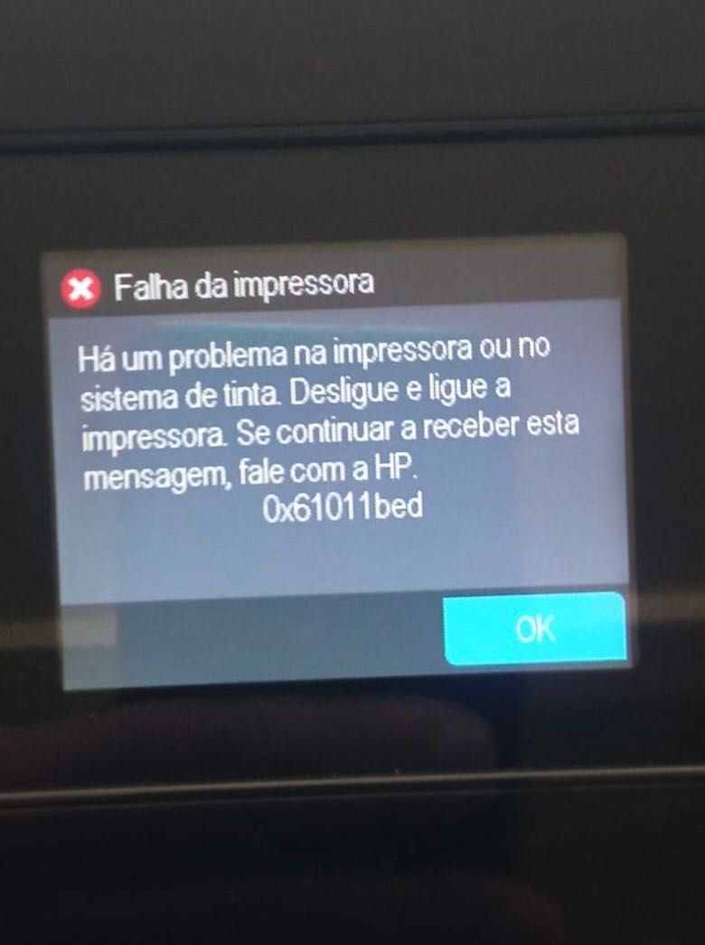 Impressora HP OfficeJet 7510 com tinteiros cheios