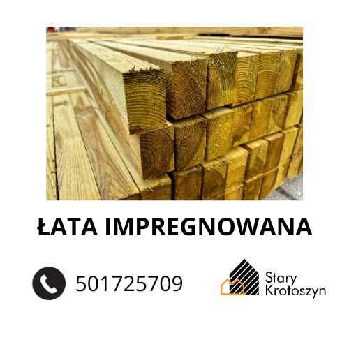 Łata iglasta impregnowana 38X58 / 4.00 MB