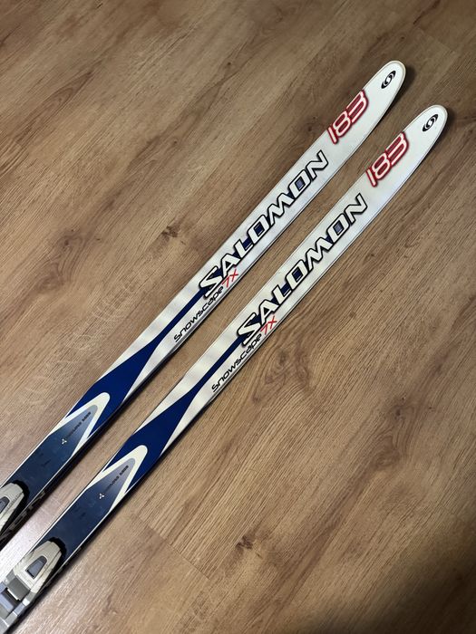 narty biegowe Salomon snowscape 7x 183 cm niebieskie białe duże